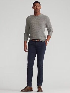 Polo Ralph Lauren Stretch Slim Fit Chino Pant Navy Blue Men's Sizs 30x30 NWT